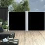 Retractable Side Awning Black 120x600 cm Image 3