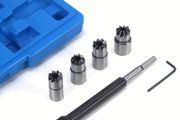 Diesel Injector Seat Cutting Tool Set, Carbon Cutting and Cleaning Tool Kit