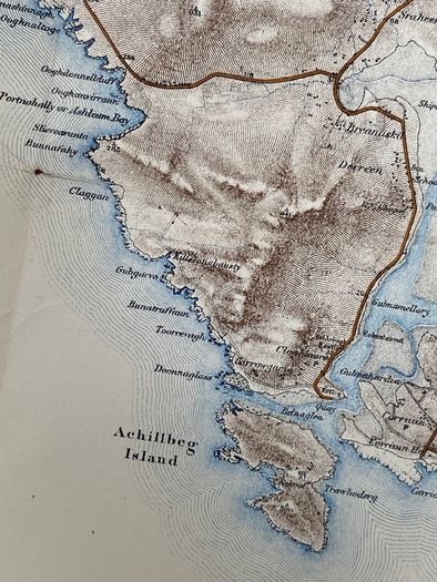 1948 Achill Island Map
