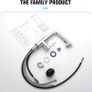 3 Function Sprayer Pull Out Mixer Tap - 360 Swivel Single Handle Tap for Bathroom or Kitchen - Chrome Image 4