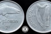 [#2414] - Ireland 1935 | Irish 2s | Irish Florin | Salmon | KM.7 | EF/UNC