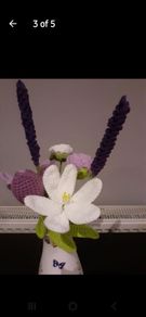 crochet flowers 30 euro vase not inclued