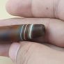 Vintage Yemeni Suliemani Natural Stripe Pattern Agate Bead Image 10