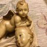 Vintage Wall hanging Ceramic of 2 cherubs /angels. Image 5