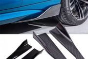 Universal side skirts rear bumper carbon effect