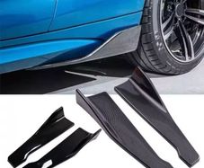 Universal side skirts rear bumper carbon effect