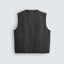 Zara Washed Topstitched Waistcoat Image 3