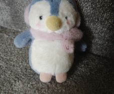 penguin keyring teddy