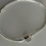Silver Barrel Clasp Snake Chain Bracelet 18 cm long for charms S925 18 cm Image 5