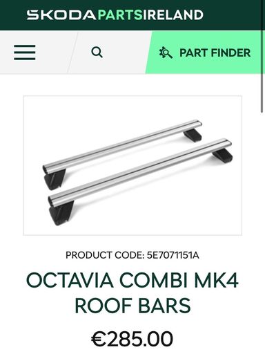 Skoda Octavia Roof Bars