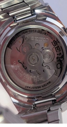 Seiko 5 Automatic 21 Jewels Black Dial Stainless Steel Watch SNK623