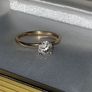 Vintage 14ct Gold 'Queen' Solitaire Image 2