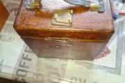 Pigeon Clock Housed Dovetail-Jointed Oak Case, Postage Available or Collection late 19th and early 20th century to record the arrival time of racing pigeons