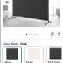 Portable Single Panel Temporary Privacy Wall Freestanding Room Divider for Room Separation, Black, W 180 x H 180 cm Image 3