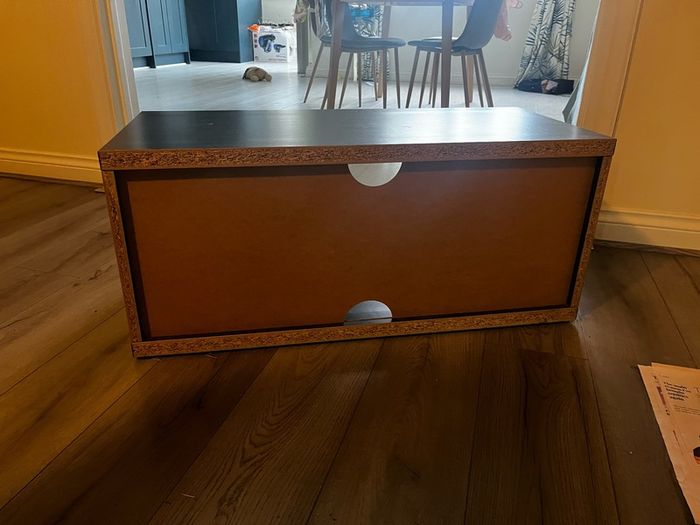 Black Ikea TV stand