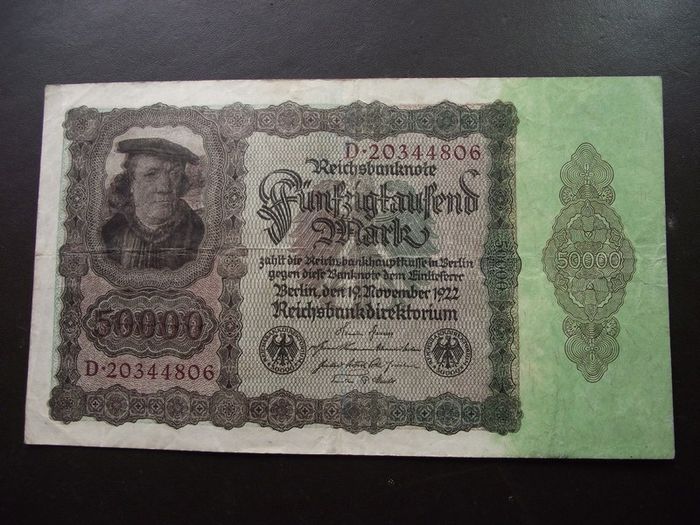 Germany. Reichsbanknote. 50000 Mark (19.11.1922)
