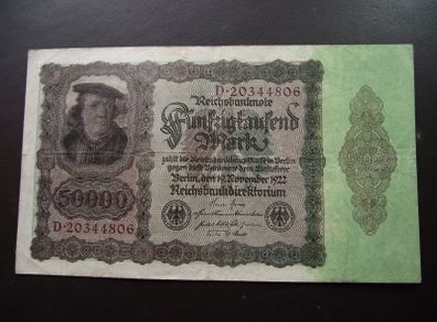 Germany. Reichsbanknote. 50000 Mark (19.11.1922)