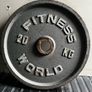 130kg deep dish 90s Olympic cast iron weight plates Image 9