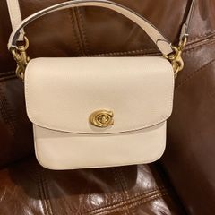 Cream leather Coach bag