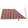 Fence Panel WPC 90x(100-180) cm Brown Image 3