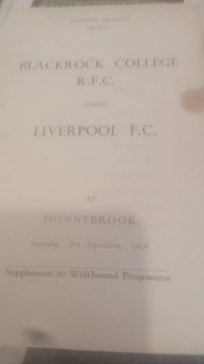 Rare Irish Rugby Programmes