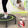 Foldable Mini Trampoline, 40''/48'' Rebounder Trampoline for Adults & Kids, 440lbs Capacity Indoor Fitness Workout Exercise Equipment' Image 4