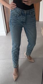 Grlfrnd Denim Jeans Pearls