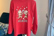 Boys Red Long Sleeved Christmas Top from Dunnes Stores