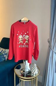 Boys Red Long Sleeved Christmas Top from Dunnes Stores