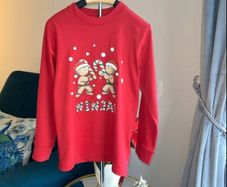 Boys Red Long Sleeved Christmas Top from Dunnes Stores