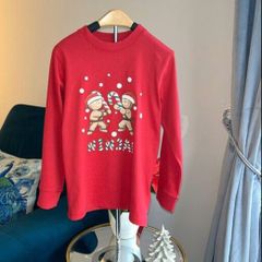 Boys Red Long Sleeved Christmas Top from Dunnes Stores