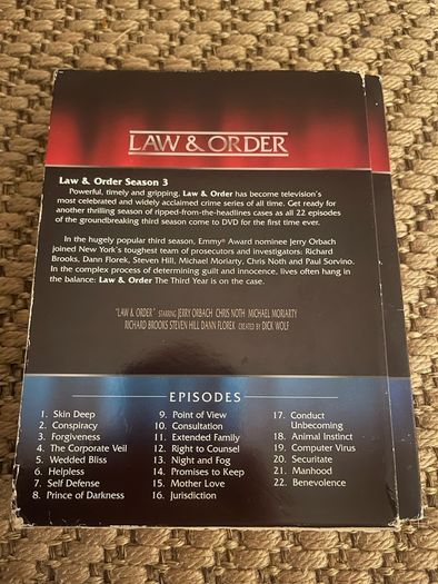 Law & Order: The Third Year 1992-1993 (DVD Boxset)