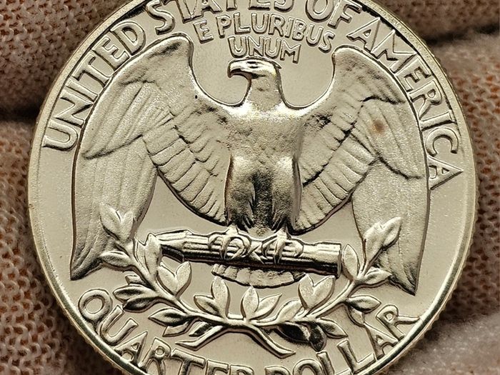 USA United States 1964 Silver Proof Washington Quarter Beautiful Gem Proof