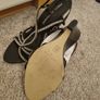 PIED A TERRE black diamante wedge heel dress sandal Image 3