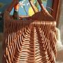Wicker Dutch bag, medium size wicker basket, gift for her Image 3