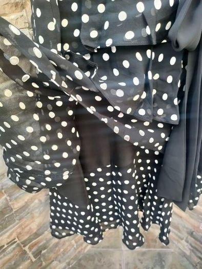 Black and White polkadot dress size 16 - 18 Postage included