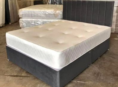 BRAND NEW SINGLE, DOUBLE AND King SIZE Divan Beds With Memory Foam Mattresses And Multiple Design Of Headboards Instock