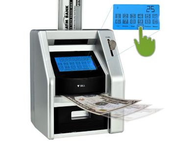 Touchscreen ATM Piggy Bank