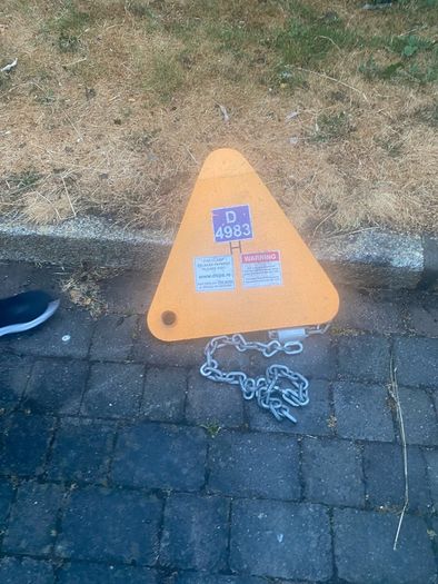 Dublin City Council Clamp for car