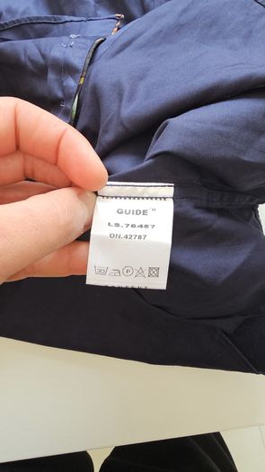 Guide London Premium Navy Cotton Shirt (Size M)