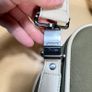 Lacoste Green and White Canvas Travel Bag with Shoulder Strap Image 4