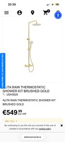 Sonas alita brass shower