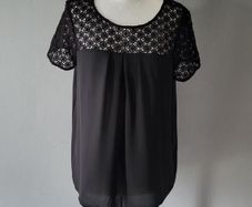 F&F black top with lace, Size 12