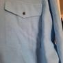 Sky Blue 100% Cotton Shirt , Size 16 , Perfect Condition Image 3