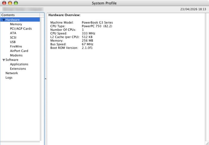 Apple PowerBook G3 333 (Bronze KB/Lombard)