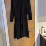 Next Black Dress With Self Tie belt.  S. 16. New -No Tag Image 4