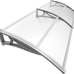 Front Door Canopy Outdoor Awning, Rain Shelter for Back Door, Porch, Patio, Window, 200 x 80 cm