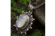 Vintage Style Necklace with a Moon Stone - nice gift