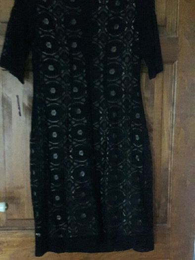Ladies Black lace Dress Size 12 New