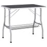 Adjustable Dog Grooming Table with 2 Loops and Basket Image 3